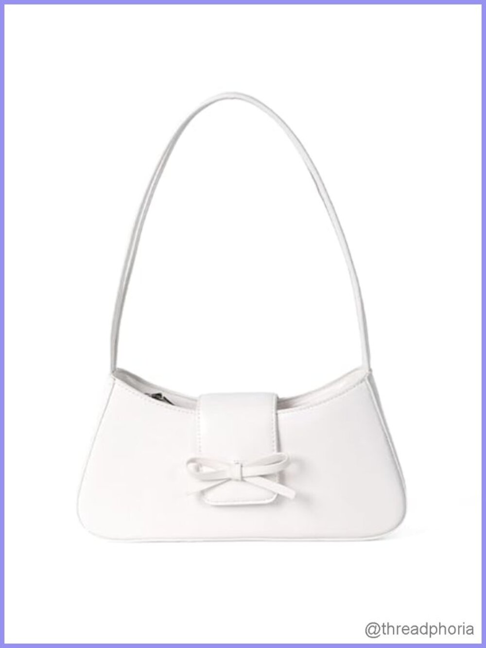 Y2K Patent PU Leather Bow Hobo Shoulder Bag Women Cute Designer Handbag Chain